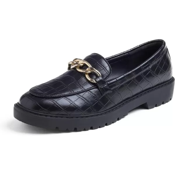 Feversole Women's Fashion Trim Deco Loafer Slippers