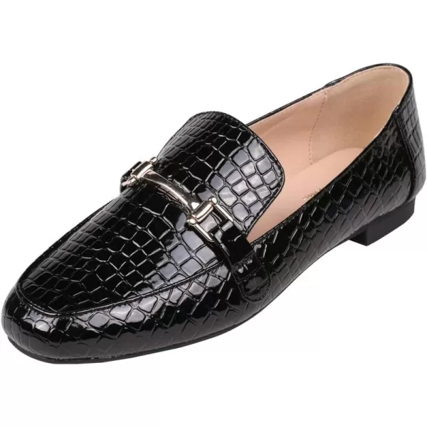 Feversole Women's Fashion Trim Deco Loafer Slippers