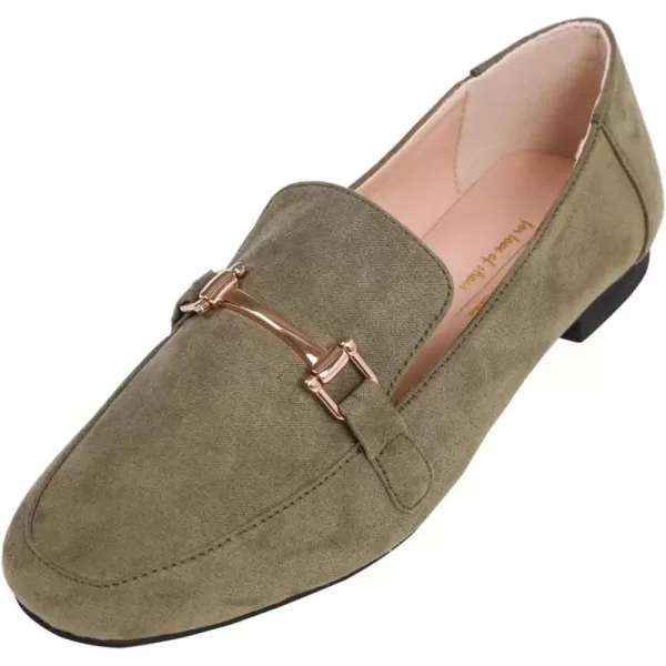 Feversole Women's Fashion Trim Deco Loafer Slippers