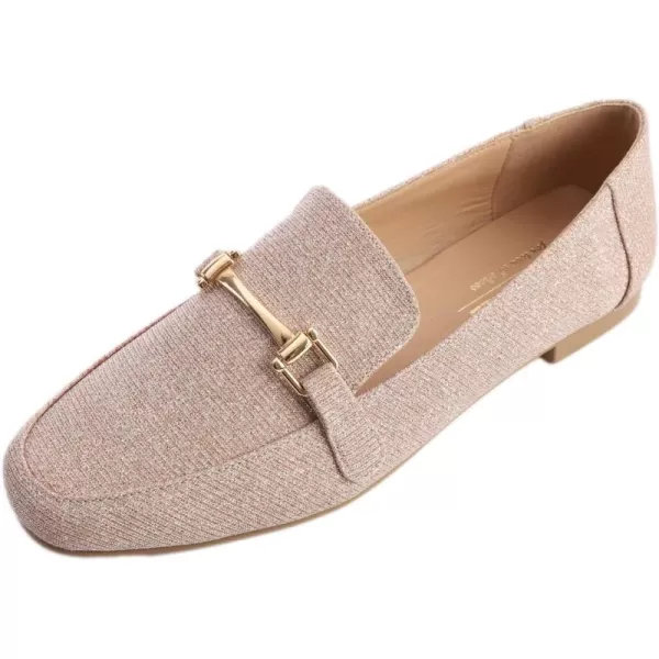 Feversole Women's Fashion Trim Deco Loafer Slippers