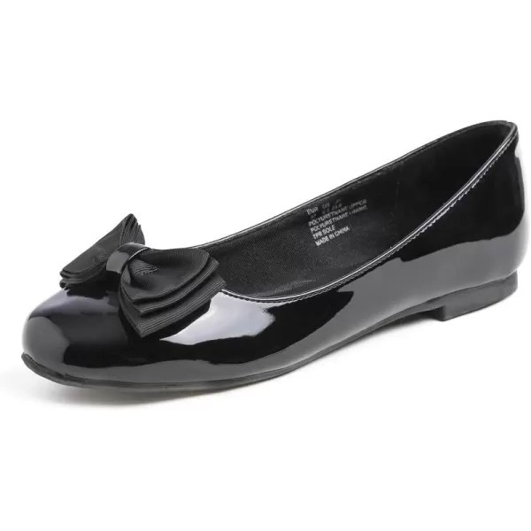 Feversole Women's Round Toe Cute Bow Trim Ballet Flats