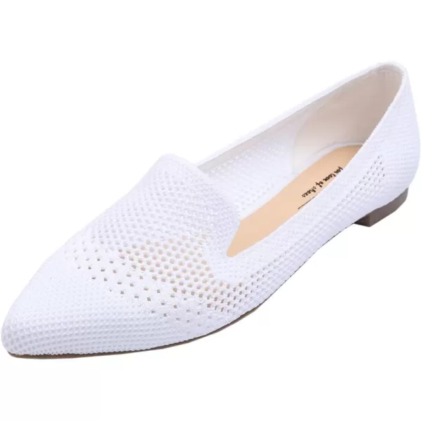 Feversole Women's Woven Fashion Breathable Knit Flat Shoes