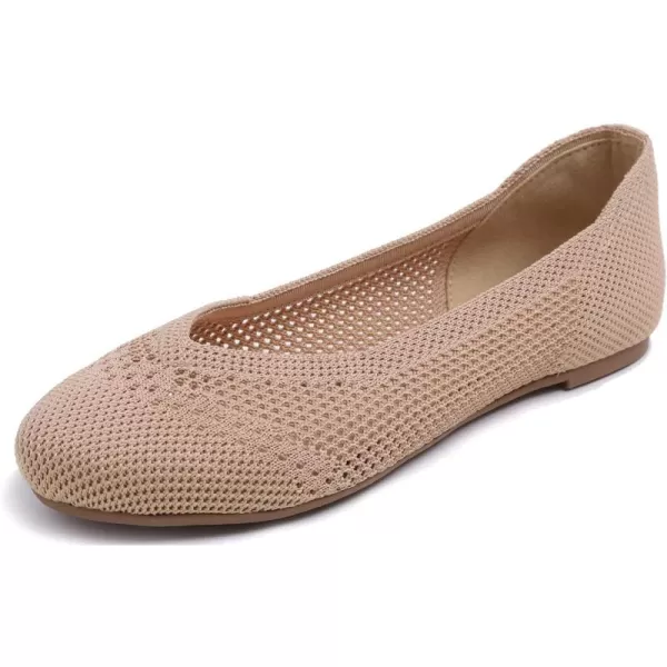 Feversole Women's Woven Fashion Breathable Knit Flat Shoes