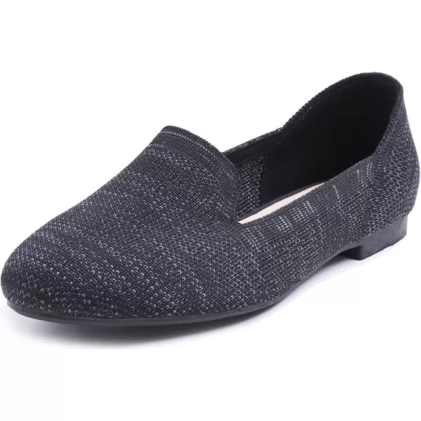 Feversole Women's Woven Fashion Breathable Knit Flat Shoes