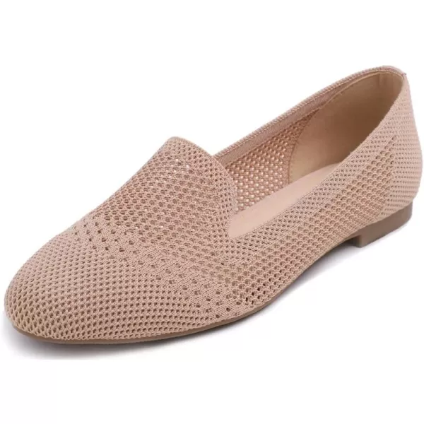 Feversole Women's Woven Fashion Breathable Knit Flat Shoes
