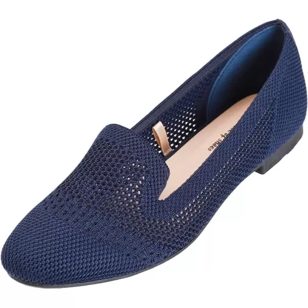 Feversole Women's Woven Fashion Breathable Knit Flat Shoes