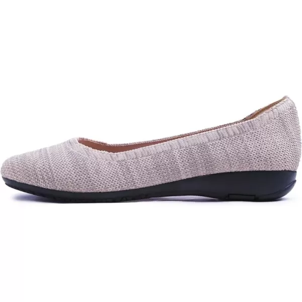 Feversole Women's Woven Fashion Breathable Knit Flat Shoes