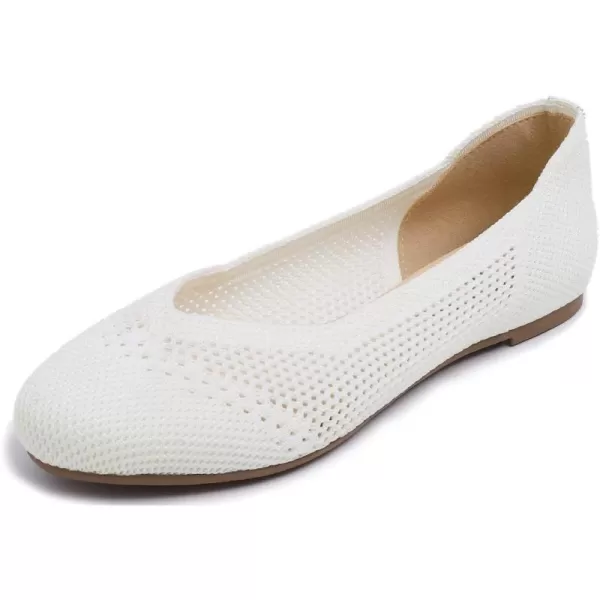 Feversole Women's Woven Fashion Breathable Knit Flat Shoes