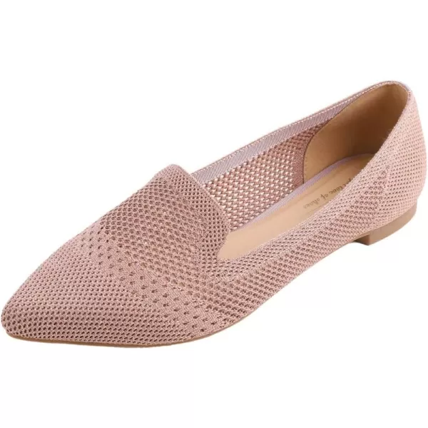 Feversole Women's Woven Fashion Breathable Knit Flat Shoes