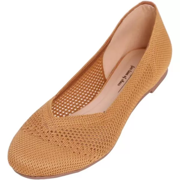 Feversole Women's Woven Fashion Breathable Knit Flat Shoes