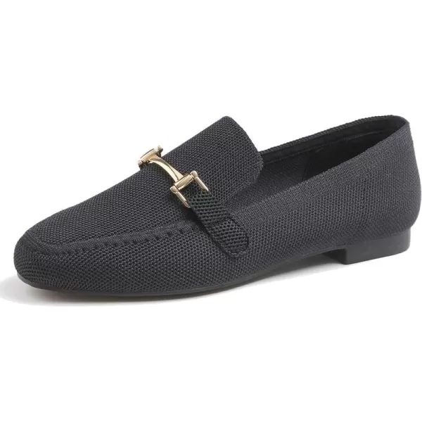 Feversole Women's Woven Fashion Breathable Knit Flat Shoes
