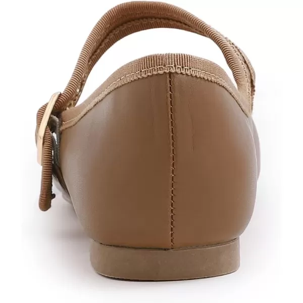 FEVERSOLE Women's Soft Cushion Extra Padded Comfort Round Toe Mary Jane Metal Buckle Fashion Ballet Flats Walking Shoes