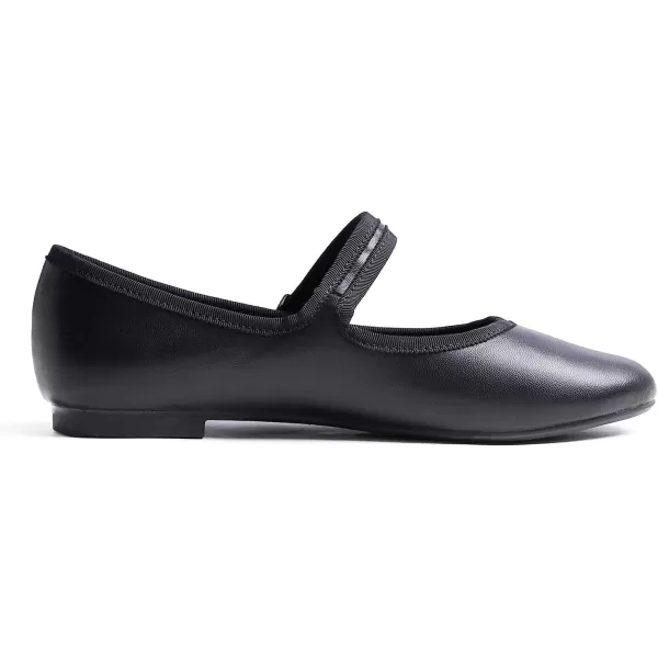 FEVERSOLE Women's Soft Cushion Extra Padded Comfort Round Toe Mary Jane Metal Buckle Fashion Ballet Flats Walking Shoes