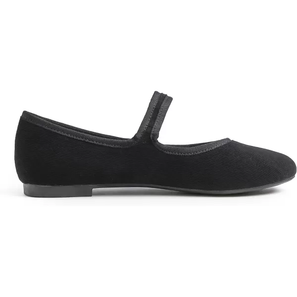 FEVERSOLE Women's Soft Cushion Extra Padded Comfort Round Toe Mary Jane Metal Buckle Fashion Ballet Flats Walking Shoes