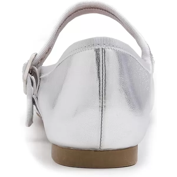 FEVERSOLE Women's Soft Cushion Extra Padded Comfort Round Toe Mary Jane Metal Buckle Fashion Ballet Flats Walking Shoes