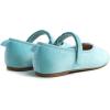 imageFEVERSOLE Girls Cute Dress Mary Jane Shoes Soft Party Holiday Ballet FlatsBlue Velvet Loop Maryjane