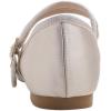 imageFEVERSOLE Womens Soft Cushion Extra Padded Comfort Round Toe Mary Jane Metal Buckle Fashion Ballet Flats Walking ShoesBeige Satin Mary Jane