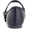 imageFEVERSOLE Womens Soft Cushion Extra Padded Comfort Round Toe Mary Jane Metal Buckle Fashion Ballet Flats Walking ShoesBlack Satin Mary Jane