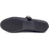 imageFEVERSOLE Womens Soft Cushion Extra Padded Comfort Round Toe Mary Jane Metal Buckle Fashion Ballet Flats Walking ShoesBlack Satin Mary Jane