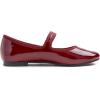 imageFEVERSOLE Womens Soft Cushion Extra Padded Comfort Round Toe Mary Jane Metal Buckle Fashion Ballet Flats Walking ShoesBurgundy Patent Mary Jane