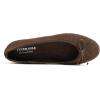 imageFEVERSOLE Womens Ultra Soft Colorful Memory Foam Cushioned Faux Suede Home Ballet FlatsBrown Corduroy