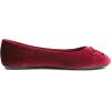 imageFEVERSOLE Womens Ultra Soft Colorful Memory Foam Cushioned Faux Suede Home Ballet FlatsBurgundy Red Velvet Fur Lined