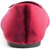 imageFEVERSOLE Womens Ultra Soft Colorful Memory Foam Cushioned Faux Suede Home Ballet FlatsBurgundy Red Velvet Fur Lined
