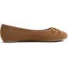 imageFEVERSOLE Womens Ultra Soft Colorful Memory Foam Cushioned Faux Suede Home Ballet FlatsCamel Corduroy