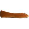 imageFEVERSOLE Womens Ultra Soft Colorful Memory Foam Cushioned Faux Suede Home Ballet FlatsCamel Velvet Fur Lined