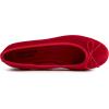 imageFEVERSOLE Womens Ultra Soft Colorful Memory Foam Cushioned Faux Suede Home Ballet FlatsRed Velvet