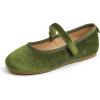 Green Velvet Loop Maryjane