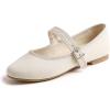 Beige Canvas Mary Jane