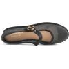 image:imageFEVERSOLE Womens Soft Breathable Mary Jane Memory Foam Cushioned Comfort Round Toe Metal Buckle Flats Walking ShoesBlack Mesh Mary Jane With Round Buckle