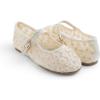 image:imageFEVERSOLE Girls Cute Dress Mary Jane Shoes Soft Lace Breathable Ballet FlatsBeige Lace 1825 Loop Maryjane