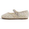 image:imageFEVERSOLE Girls Cute Dress Mary Jane Shoes Soft Lace Breathable Ballet FlatsBeige Lace 1825 Loop Maryjane