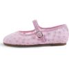 image:imageFEVERSOLE Girls Cute Dress Mary Jane Shoes Soft Lace Breathable Ballet FlatsPink Lace 1825 Loop Maryjane