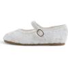image:imageFEVERSOLE Girls Cute Dress Mary Jane Shoes Soft Lace Breathable Ballet FlatsWhite Lace 1725 Loop Maryjane