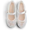 image:imageFEVERSOLE Girls Cute Dress Mary Jane Shoes Soft Lace Breathable Ballet FlatsWhite Lace 1925 Loop Maryjane
