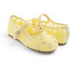 image:imageFEVERSOLE Girls Cute Dress Mary Jane Shoes Soft Lace Breathable Ballet FlatsYellow Lace 1725 Loop Maryjane