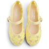 image:imageFEVERSOLE Girls Cute Dress Mary Jane Shoes Soft Lace Breathable Ballet FlatsYellow Lace 1725 Loop Maryjane