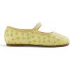 image:imageFEVERSOLE Girls Cute Dress Mary Jane Shoes Soft Lace Breathable Ballet FlatsYellow Lace 1825 Loop Maryjane