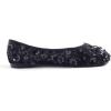 image:imageFEVERSOLE Round Toe Lace Ballet Crochet Flats Womens Comfy Breathable ShoesBlack Sequin Beads Lace
