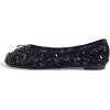 image:imageFEVERSOLE Round Toe Lace Ballet Crochet Flats Womens Comfy Breathable ShoesBlack Sequin Beads Lace
