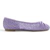 image:imageFEVERSOLE Round Toe Lace Ballet Crochet Flats Womens Comfy Breathable ShoesLilac Lace
