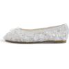 image:imageFEVERSOLE Round Toe Lace Ballet Crochet Flats Womens Comfy Breathable ShoesWhite Sequin Beads Lace