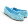 image:imageFEVERSOLE Womens Bling Soft Cushioned Comfort Flats Sparkle Party BalletsGlitter Blue