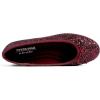image:imageFEVERSOLE Womens Bling Soft Cushioned Comfort Flats Sparkle Party BalletsGlitter Burgundy