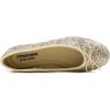 image:imageFEVERSOLE Womens Bling Soft Cushioned Comfort Flats Sparkle Party BalletsGlitter Light Gold