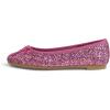 image:imageFEVERSOLE Womens Bling Soft Cushioned Comfort Flats Sparkle Party BalletsGlitter Viole Pink