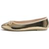 image:imageFEVERSOLE Womens Bling Soft Cushioned Comfort Flats Sparkle Party BalletsMirror Gold